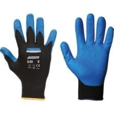 Gloves, Nitrile Coated, Medium, 12PR/PK, 5PK/CT, Black/Blue