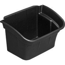 Bins, 4 Gal, f/Utility Cart, 17"x12-1/2"x10-1/2", 2/CT, BK
