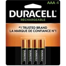 Batteries, Rechargeable, NiMH, Pre-charged, AAA, 4/PK, 24PK/CT, BK