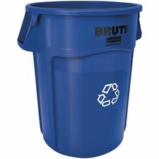 Brute Recycling Container, 44Gal, 24"Diax31-1/2", 4/CT, BE