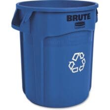 Recycling Container, Brute, w/Handles, 20 Gal, 6/CT, Blue