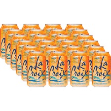 Sparkling Water, Orange, 12 fl. oz., 12/PK, 2/CT, Multi