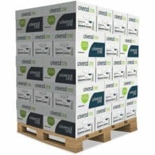 Deluxe Multipurpose Paper, 98 Bright, 20lb Bond Weight, 8.5 x 11, Bright White, 500/Ream, 10 Reams/Carton, 40 Cartons/Pallet