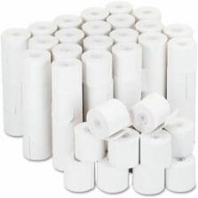 Impact and Inkjet Print Bond Paper Rolls, 0.5" Core, 2.25" x 126 ft, White, 100/Carton