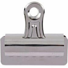 Bulldog Clips, Jumbo, Nickel, 12/Pack