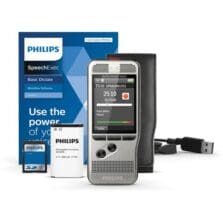 Voice Recorder, Digital, 2-1/10"x4-4/5"x3/5", Metallic Gray