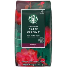 Ground Coffee, Starbucks, Dark Roast, Verona, 1 lb