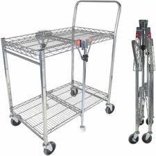 Cart, Foldable, Mobile, 400 lb Cap, Small, 19-1/2"x31"x39", SR