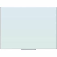 Whiteboard, Floating, Glass, Frameless, 48"x36", WE