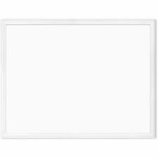 Whiteboard, Magnetic, Painted Steel, Wood Frame, 40"x30", WE