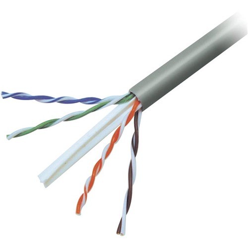 500 ft Category 6 Network Cable for Network Device, ATM - First End: Bare Wire - Second End: Bare Wire - 1.2 Gbit/s - 23 AWG - Orange - 1 Each - TAA Compliant