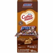 Creamer, Snickers, Single-Serve, 3/8 fl oz, 50/BX, Brown