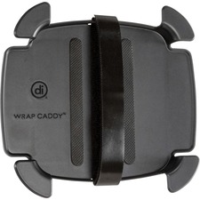 Cable Organizer, Wrap Caddy, 6-1/2"x1"x7", Black