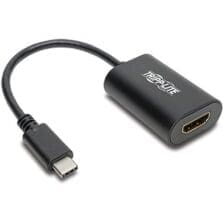 Adapter, USB-C to HDMI 4K, 60 Hz, 1-4/5"Wx1-1/10"Lx3/5"H, BK