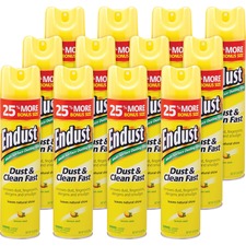 Dusting Spray, Lemon Zest, 12.5 oz, 6/CT, Clear