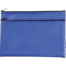 Zipper Wallet, PVC, 11"x6", 2/PK, Blue