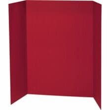 Presentation Board, Single Wall, 48"x36", 24/CT, Red
