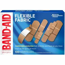 Bandages, Flexible Fabric, Self-Adhesive, AST Sizes, 100/BX
