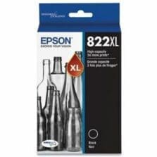 Epson (T822) High Capacity Black Ink Cartridge W/Sensormatic