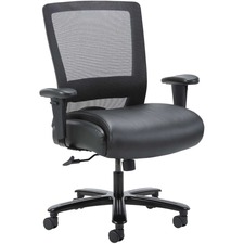 Task Chair, Hvy-dty, Mesh, 30"x27"x40-1/2"-44", Black