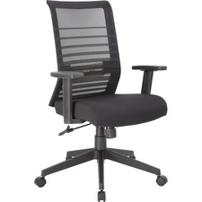Task Chair, Synchro-Tilt, 25-1/2"x26-1/2"x39", Black
