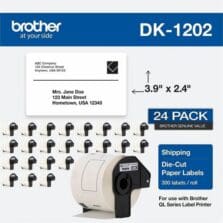 Shipping Labels, f/QL, 3-9/10"x2-2/5", 300/RL, 3/PK, 8PK/CT, WE