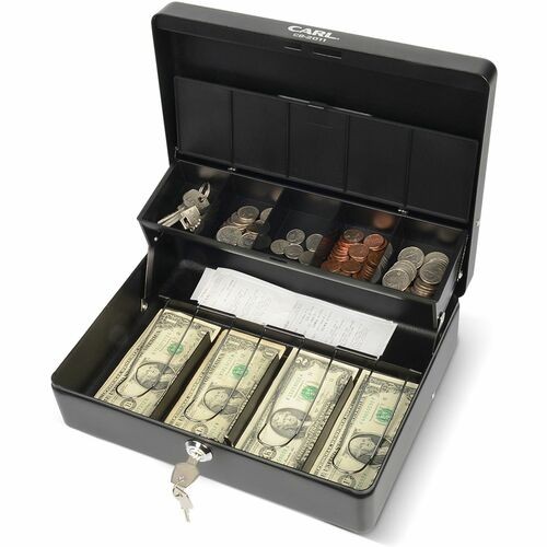Security Box, 10"Wx7"Lx3-1/2"H, Black