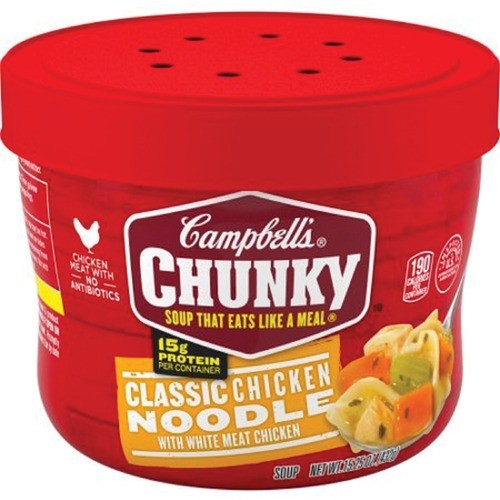 Soup, Classic Chicken Noodle, Single-Serve, 15.25 oz, 8/CT, MI