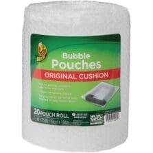Bubble Pouch, 7-1/2"Wx7-1/2"H, 20/PK, Clear