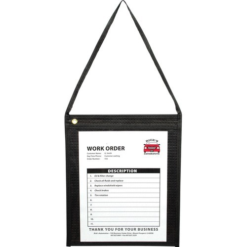 Shop Ticket Holder, Hanging, 9"Wx12"H, 15/BX, Clear