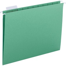 File Folder, Hanging, 10-1/5"x13-3/10"x2-3/10", 25/BX, Green