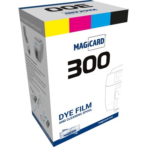300 Dual YMCKO/2 Printer Ribbon, Black/Cyan/Magenta/Yellow