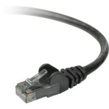 4 ft Category 6 Network Cable - First End: 1 x RJ-45 - Male - Second End: 1 x RJ-45 - Male - Patch Cable - Black - 1 Each