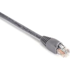 10 ft Category 5e Network Cable for Patch Panel, Wallplate, Network Device - First End: 1 x RJ-45 Network - Male - Second End: 1 x RJ-45 Network - Male - 1 Gbit/s - Patch Cable - Gold Plated Contact - CM - 24 AWG - Gray - 1 Each