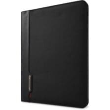 Portfolio, w/ Writing Pad, 3/4"Wx9-3/4"Lx12-1/2"H, Black