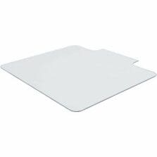 Chairmat, w/Lip, Tempered Glass, 1000 lb Cap, 45"x53", Clear