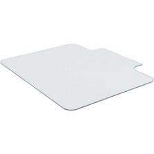 Chairmat, w/Lip, Tempered Glass, 1000 lb Cap, 48"x36", Clear