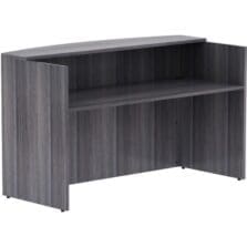 Reception Desk, 72"x36"x42-1/2", Weathered Charcoal