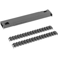 Cable Management, w/Box/Spine,Double Sit-Stand Base, BK