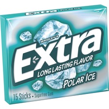 Gum, Polar Ice, 15 Stick, 3/5"x2-3/5"x3", 10/BX, Multi
