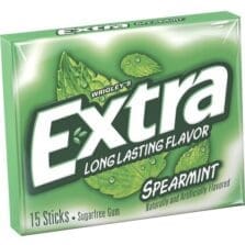 Gum, Spearmint, 15 Stick, 3/5"x2-3/5"x3", 10/BX, Multi