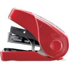 Stapler, Flat Clinch, 1-1/8"Wx3-1/4"Lx2-5/8"H, Red
