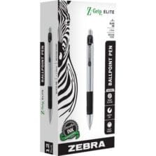 Pen, Ballpoint, Retractable, Med Point, 1 DZ, Black