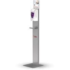 Dispenser Stand, Touch-free, 19-3/10"Wx28"Lx3"H, Silver