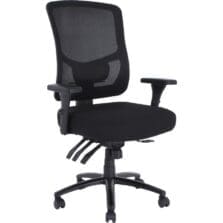 Big/Tall Chair, 350 lb Cap, 29-1/2"x27-1/2"x44-5/8", BK