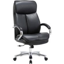 High-back Chair, 400 lb Cap, 28-1/2"x30-3/4"x48", Black