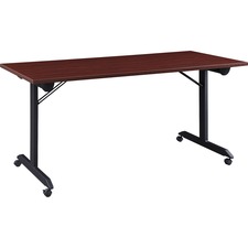 Training Table, Folding, Mobile, 63"x23-5/8"x29-1/2", MY/BK
