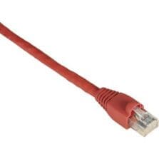 10 ft Category 6 Network Cable for Patch Panel, Wallplate, Network Device - First End: 1 x RJ-45 Network - Male - Second End: 1 x RJ-45 Network - Male - 1 Gbit/s - Patch Cable - Gold Plated Contact - CM - 24 AWG - Red - 1 Each