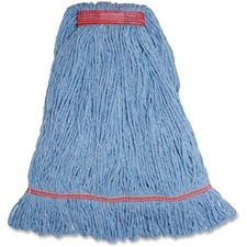 Wet Mop, Narrow Band, Blend, Looped, 12oz, Large, Blue