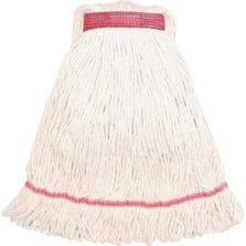 Wet Mop, Narrow Band, Blend, Looped, 12oz, Large, White
